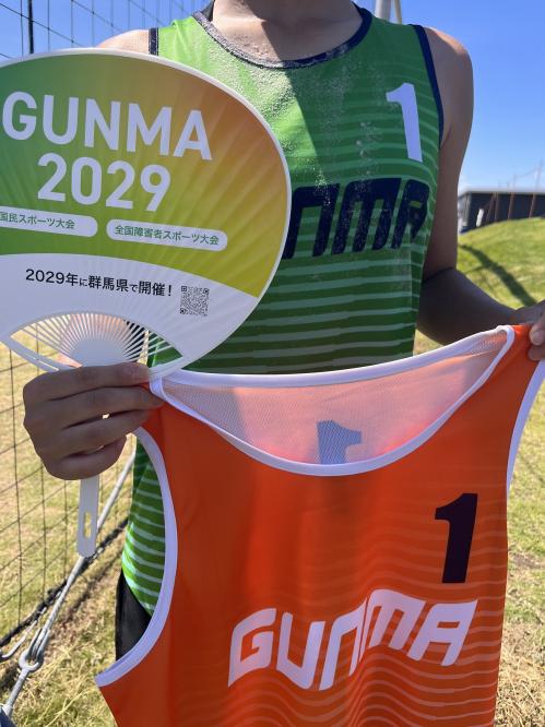 群馬県選手のユニフォーム姿の写真