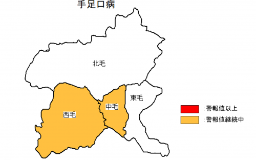 手足口病　発生状況の図