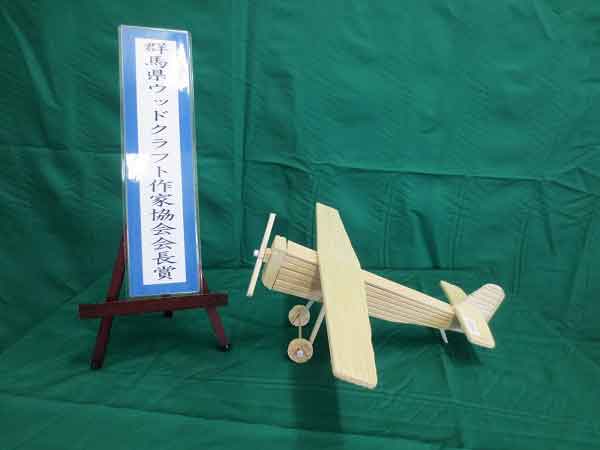 作品名　プロペラ飛行機　写真