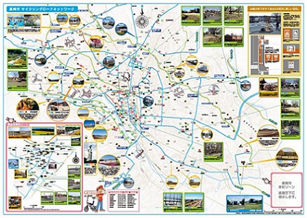 高崎市おもしろマップ（中面）図画像