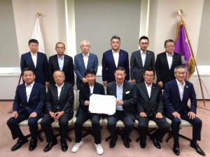 調印式の様子写真