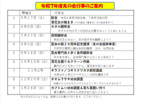 R7友の会行事